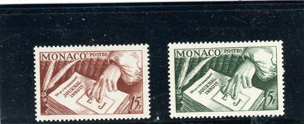 Monaco 1953 Scott# 301-2 Mint LH