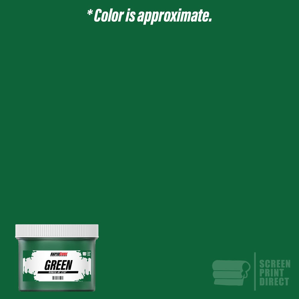 Green - Screen Printing Plastisol Ink - Low Temp Cure 270F - Quart - 32oz