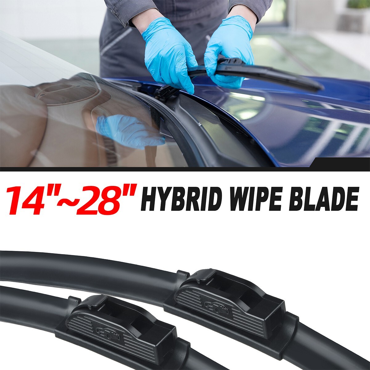 Kisor 26"+22" Windshield Wiper Blades Fit For Honda Civic Sedan 2006-2015,2PC
