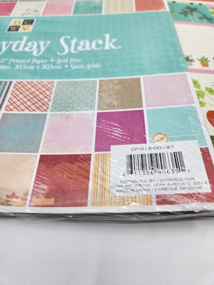 Craft Smith Paradise 48 Sheets DCWV The Everyday Stack 60 Sheets New Sealed