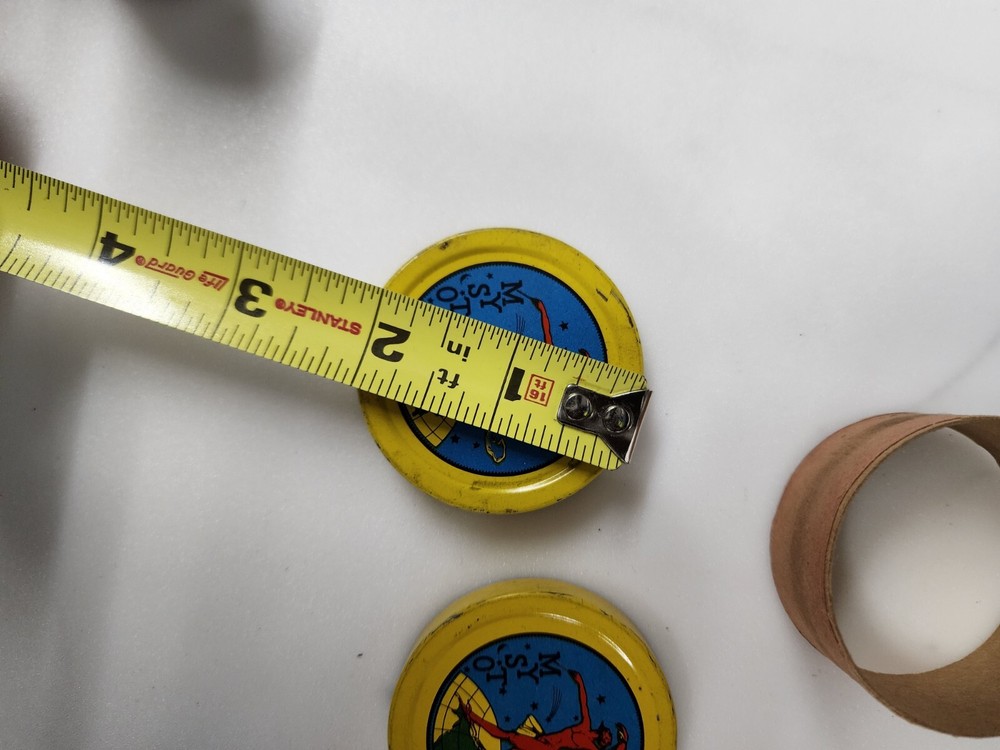 Gilbert Mysto Magic Red Devil Double Sided Tin Round with Insert 1930s