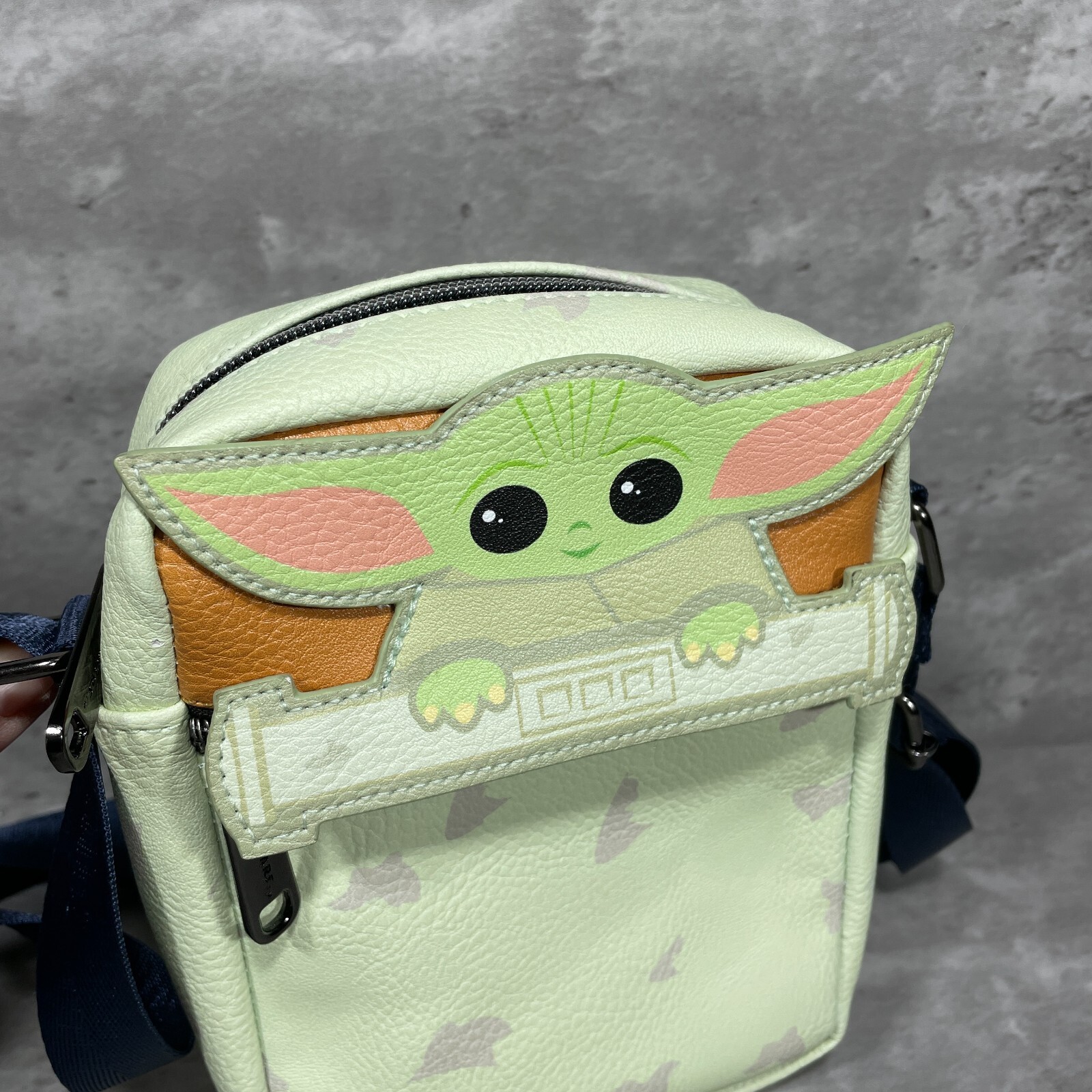 Disney Star Wars Mandalorian The Child Crossbody Bag Zippered Pockets Strap New