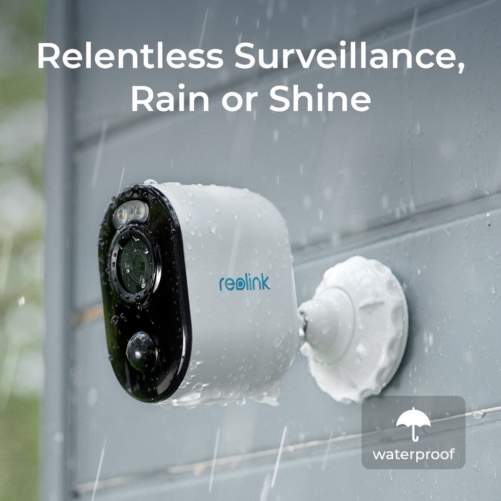 Reolink Argus 3E 3MP Wireless Wi-Fi Battery Powered Security Camera +Solar Panel
