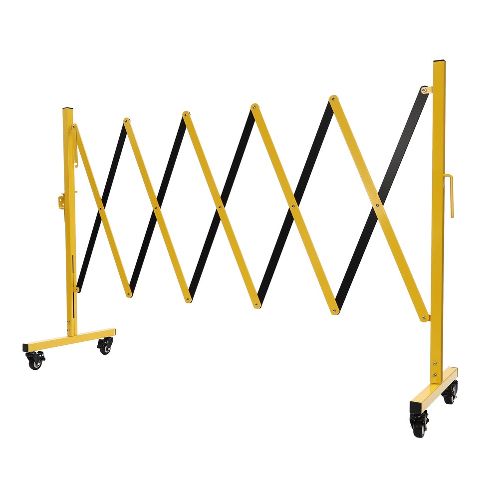 Mobile Barrier Gate Portable Safety Barrier Adjustable With Casters Expandable