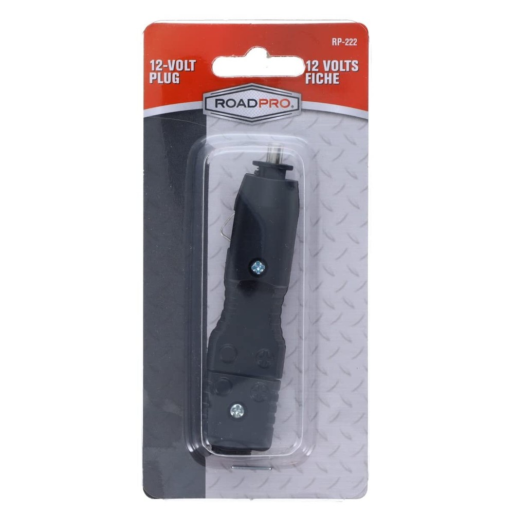 RoadPro 12 Volt Reverse Polarity Replacement Cigarette Lighter Plug RP-222