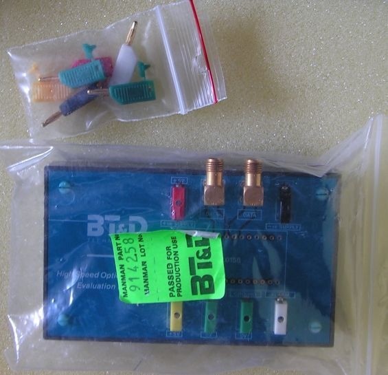 BT&D TECHNOLOGIES HI SPEED OPTICAL RECEIVER EVAL. BOARD