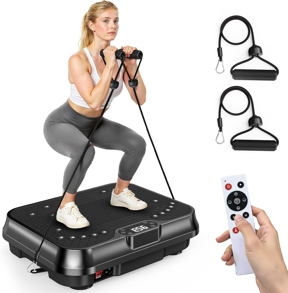 Vibration Plate Exercise Machine for Weight Loss – 100-Speed Platform with Remot