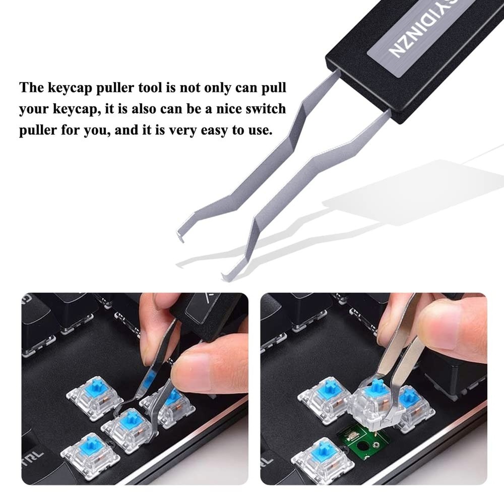 Keycap Puller Stainless Steel Key Removal Tool Keycaps Remover for Mechanical...