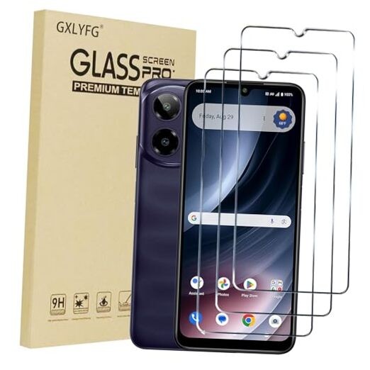 3 Pack Tempered Glass Screen Protectors Compatible Cricket Icon Plus 2026