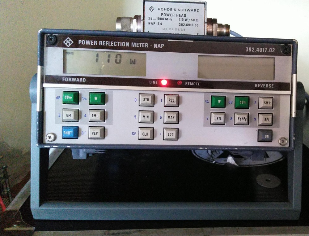 ROHDE sCHWARZ Power reflection meter NAP with VHF Head