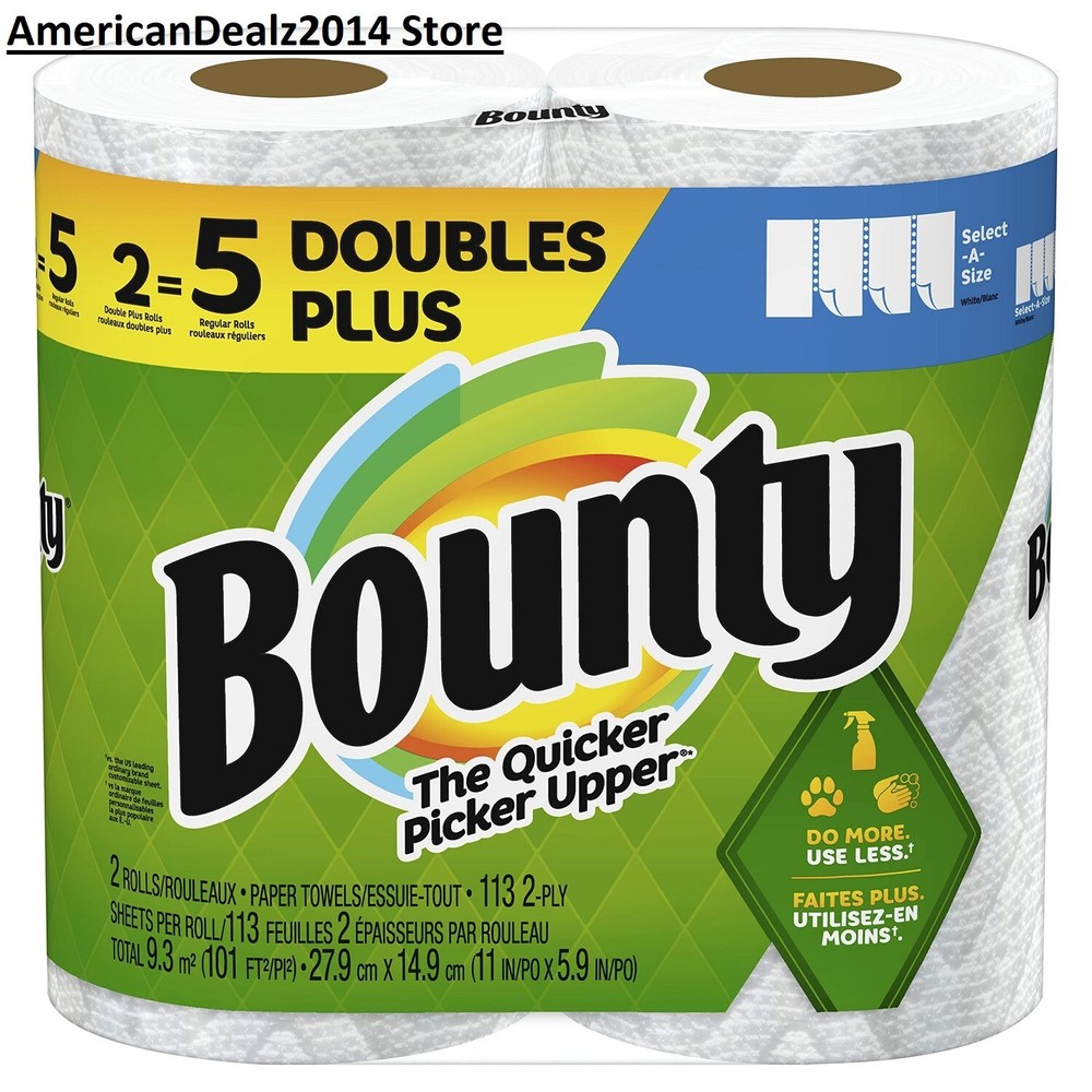 Bounty Doubles PLUS Select-a-Size 2-Count Paper Towels - FREE SHIP!!