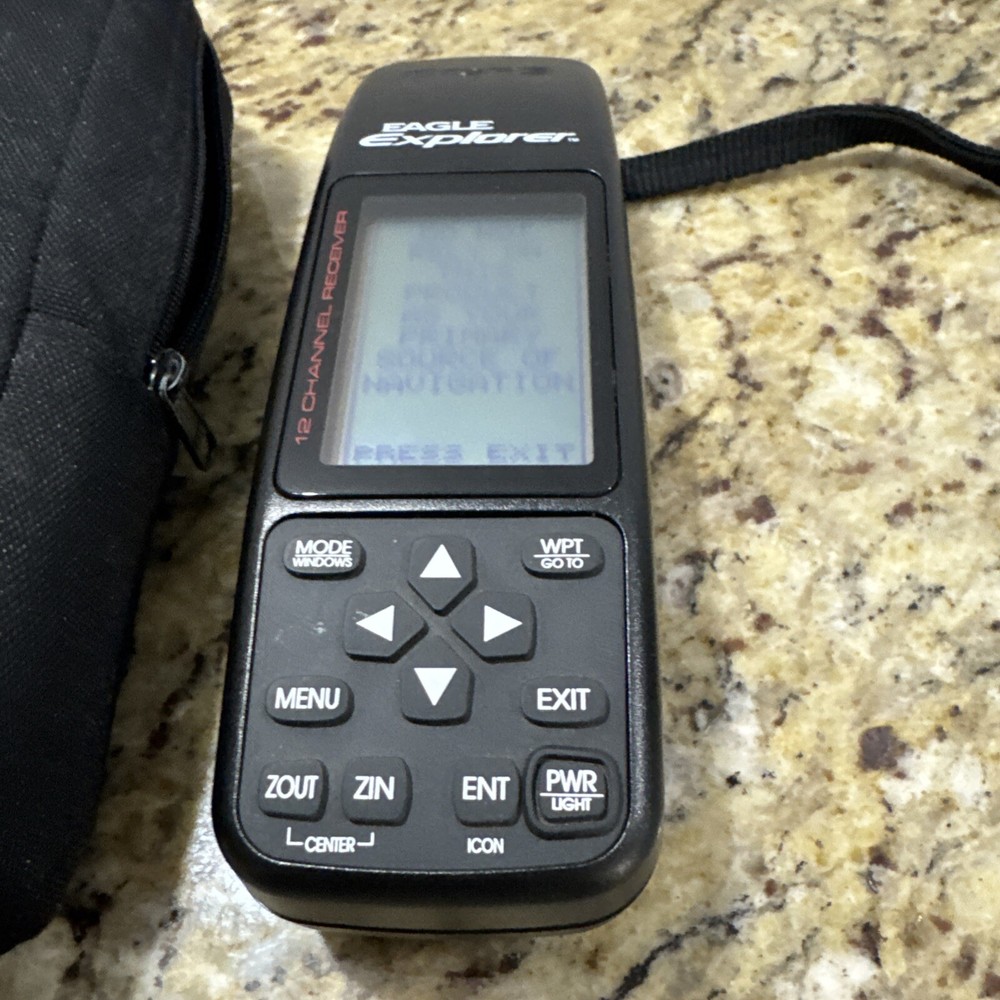 Eagle Explorer 12 Channel Handheld GPS Receiver-TESTED .case&batteries Cpix
