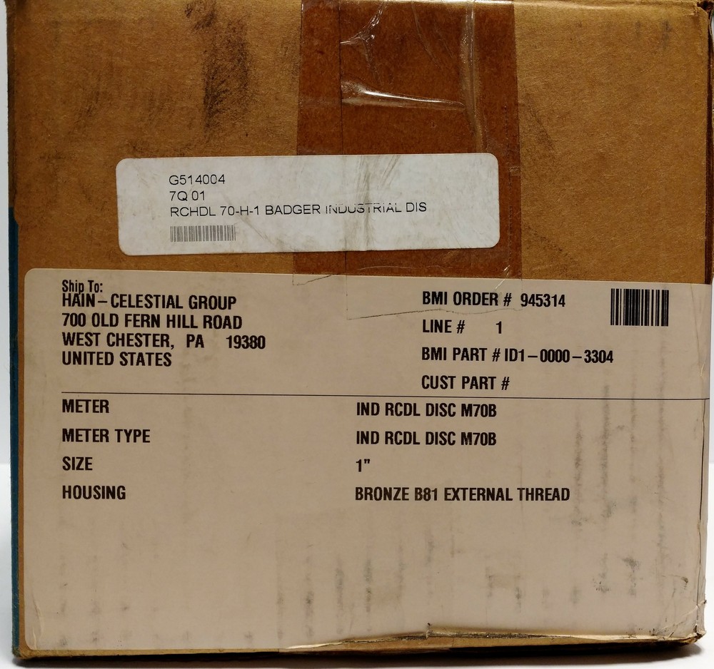 Badger ID1-000-3304 Displacement Meter