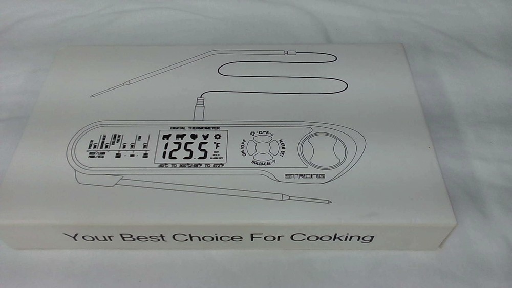 Instant Read Digital Meat Thermometer Double Probe For Cooking BBQ Grilling