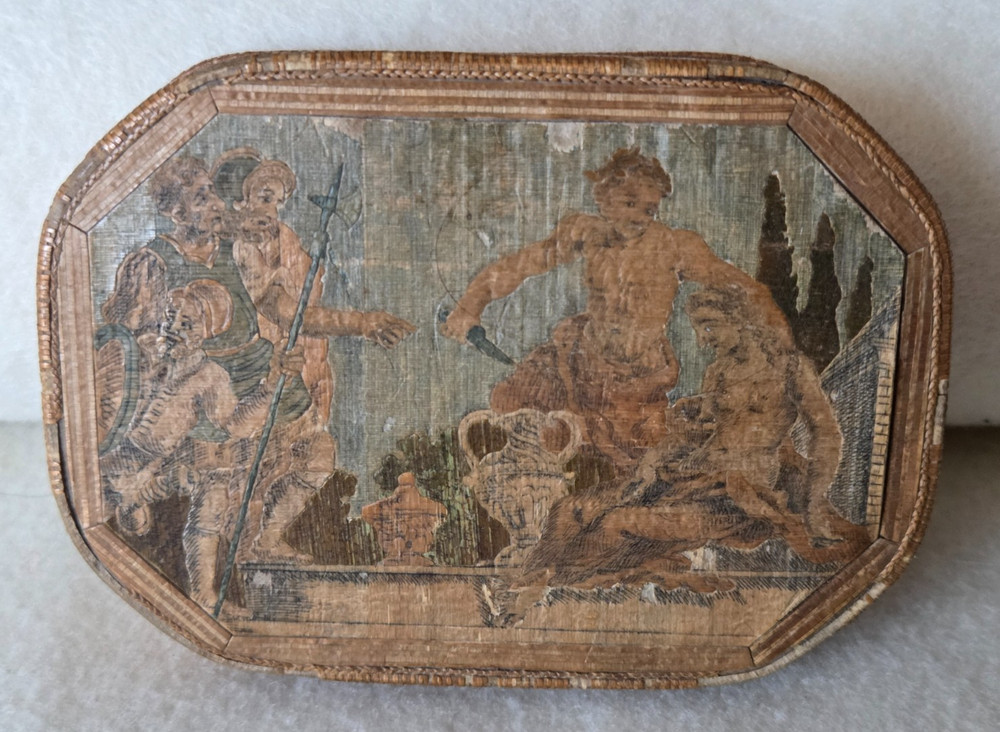 18th Century Straw Snuff Box