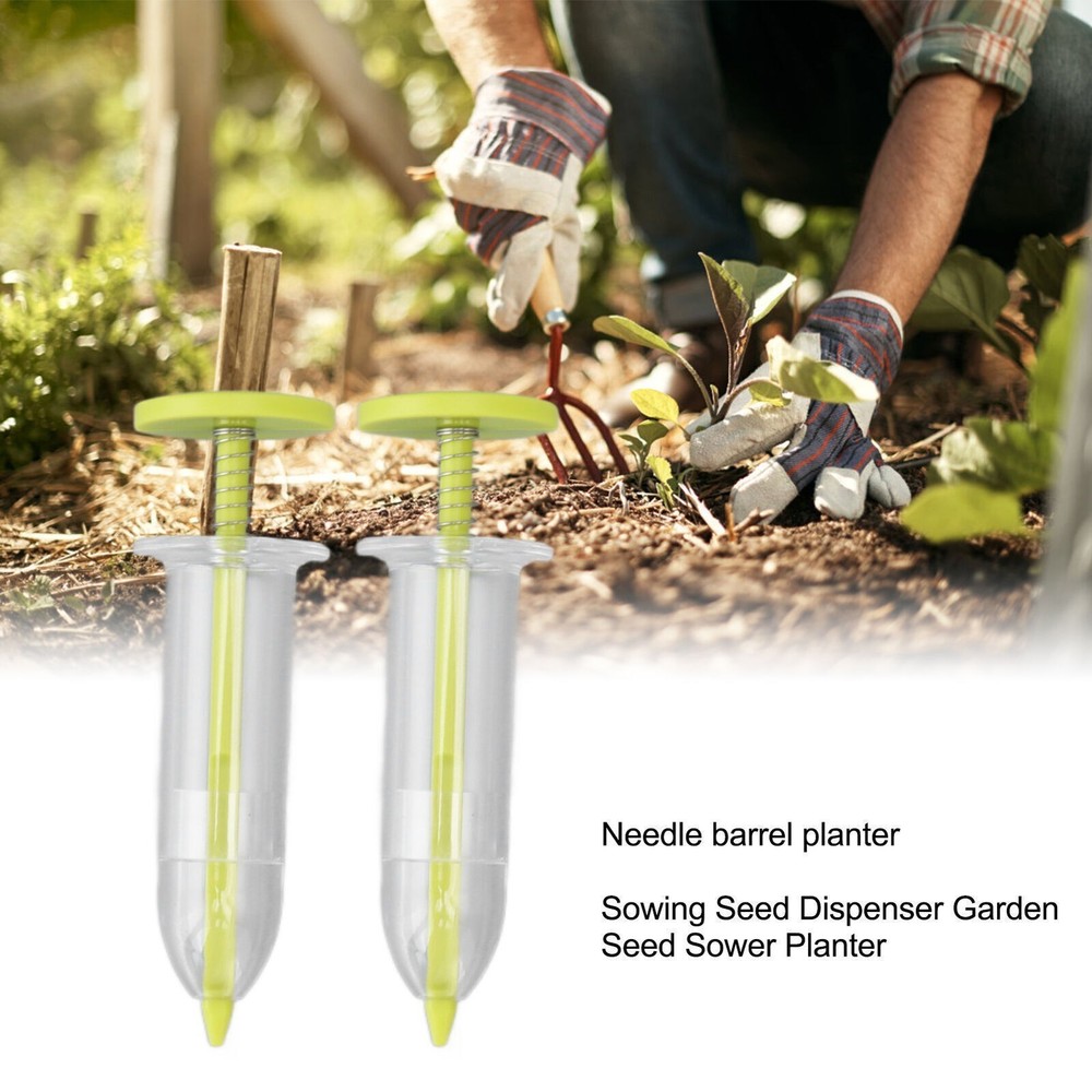 2pcs Mini Sowing Seed Dispenser Sower Small Seed Spreader Adjustable Handheld