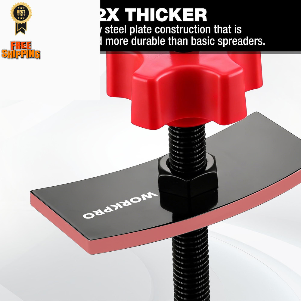 WORKPRO Heavy Duty Disc Brake Pad Spreader, with 2 Hangers