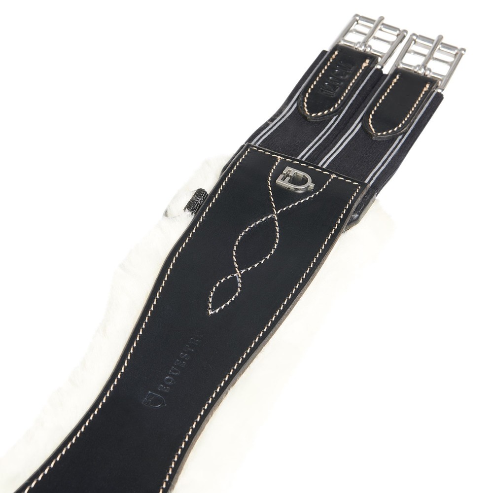 Padded Leather Girth With Removable Sheepskin