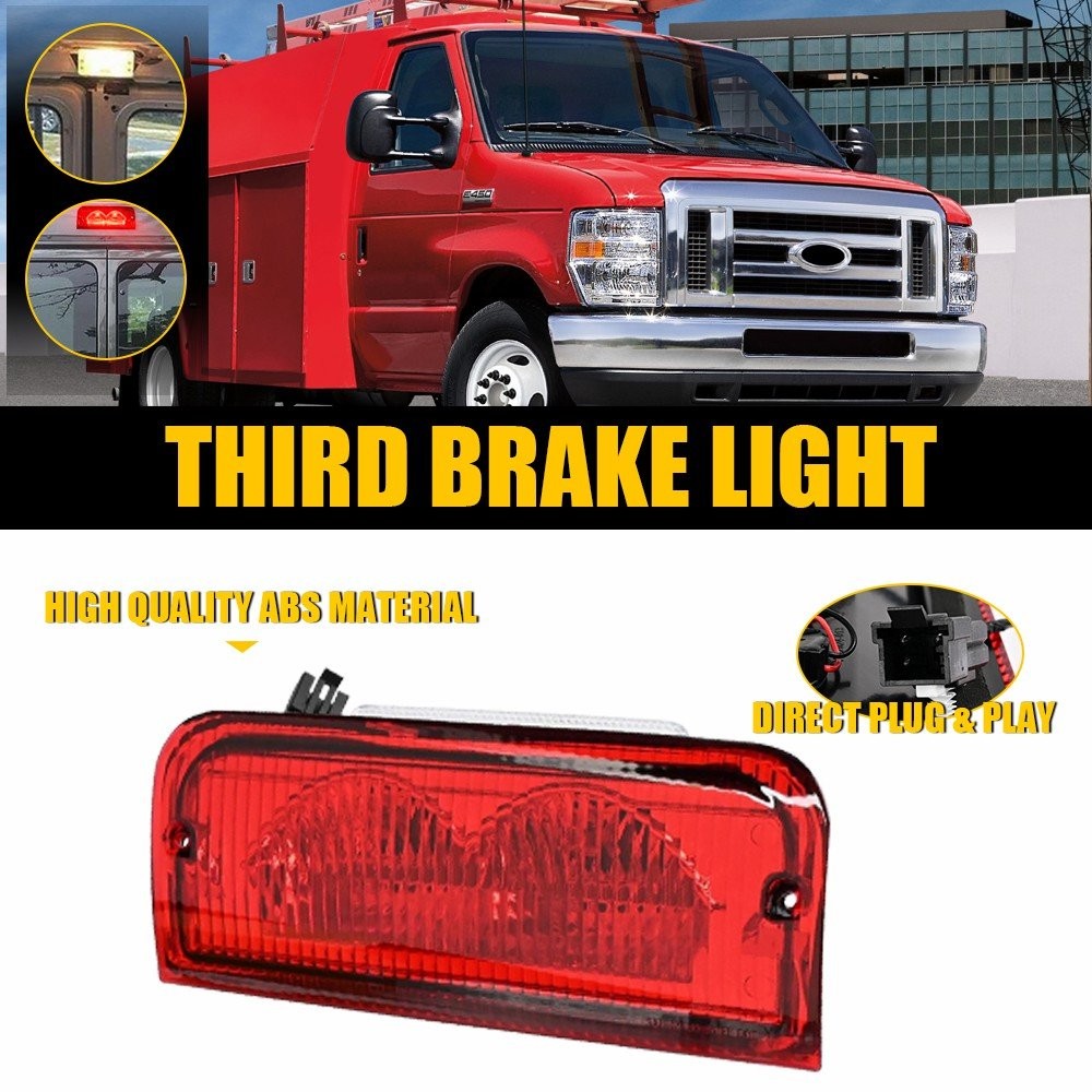 LED Third 3rd Brake Light Red Cargo For Ford E-150 E-250 E-350 E-450 6C2Z13A613B