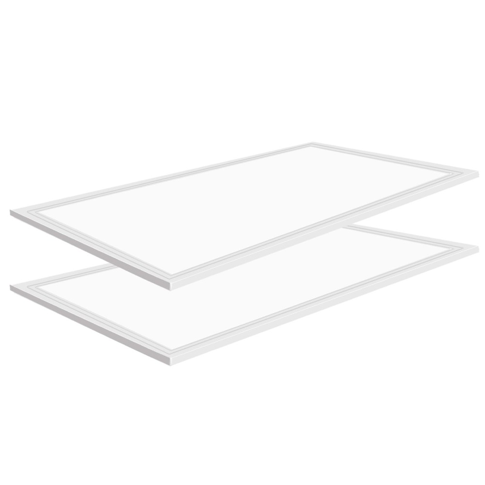2x4 LED Flat Panel Light, 2 Pack 7800 LM Drop Ceiling Office Light Fixture, 5...