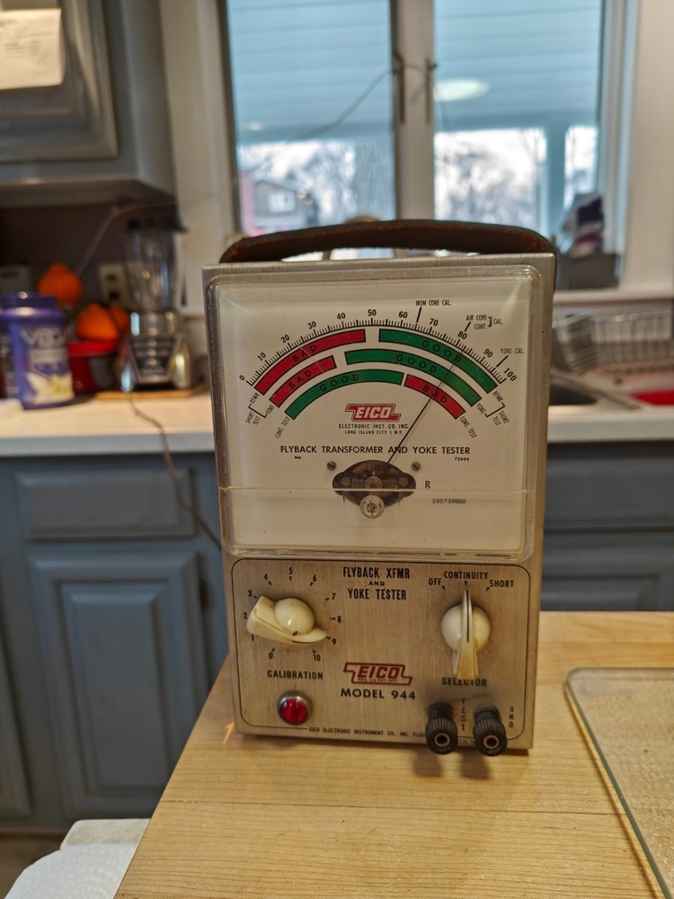 Eico Model 944 Flyback Transformer & Yoke Tester Refurbished Tested and Working