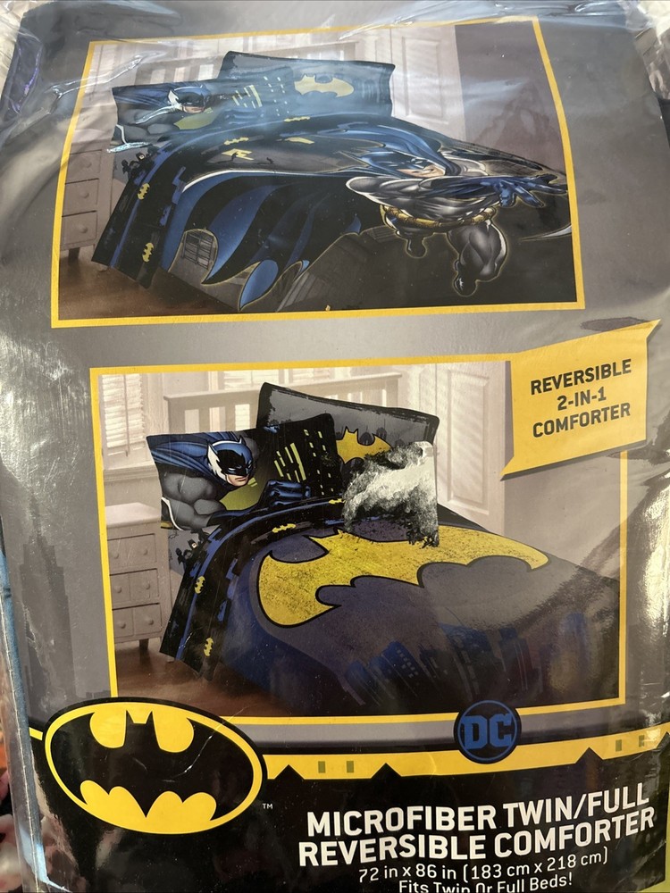 New Batman Microfiber Twin /Full Reversible Comforter