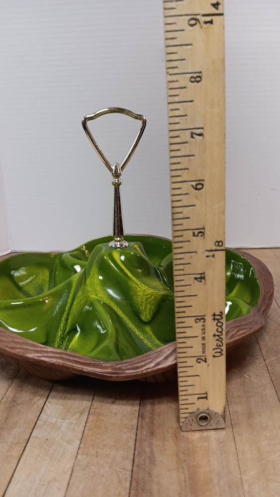 Vintage 608 Sequoia Ware Pottery MCM 5 Section Serving Dish