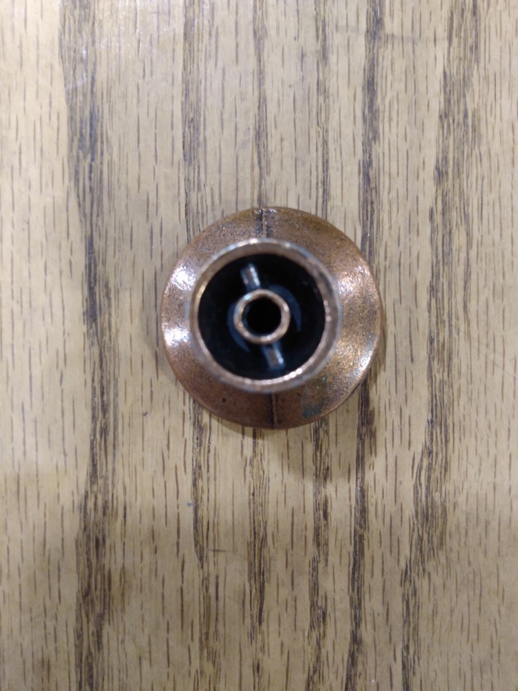 NOS Brass Drawer Pulls Cabinet Knobs Round 1" Diameter Vintage 3/4" Tall