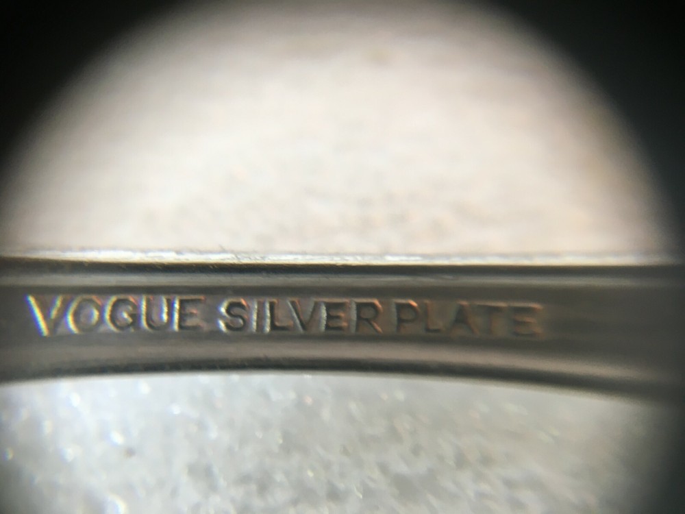 Antique 1938 Vogue Silver Plate Serving Fork