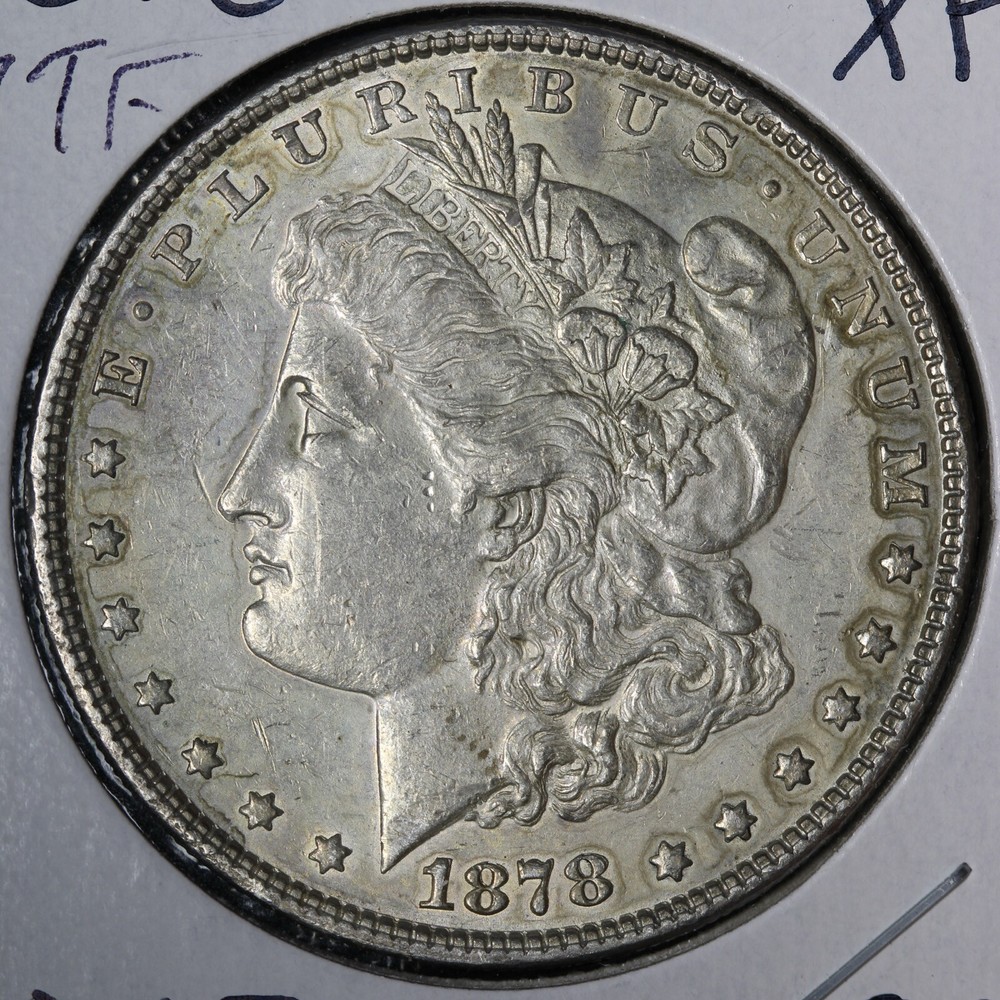 1878 7TF Morgan Silver Dollar XF+ E369 KQHE