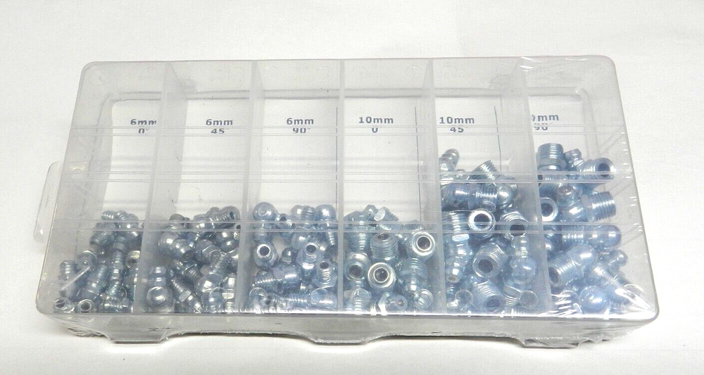 110 pcs Metric Grease fitting set -6mm - 10mm