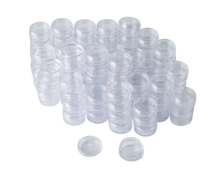 Bekith Set Clear Empty Cosmetic Containers With Lids - 108 pieces 3g