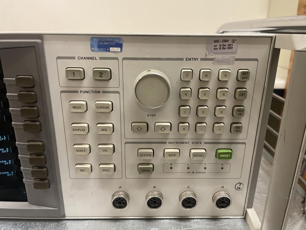 HP 8757C NETWORK ANALYZER, OPT: 01 - 4th DETECTOR PORT C