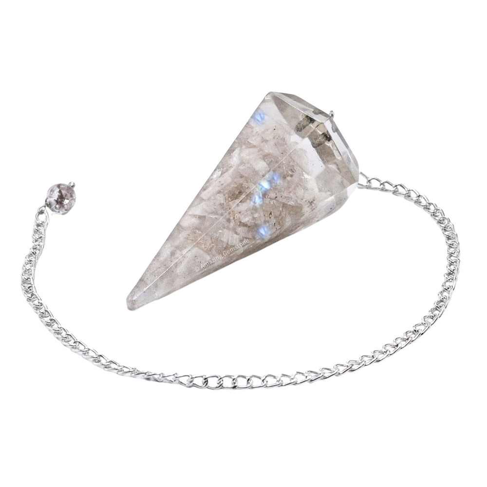 Moonstone Orgone Crystal Pendulums