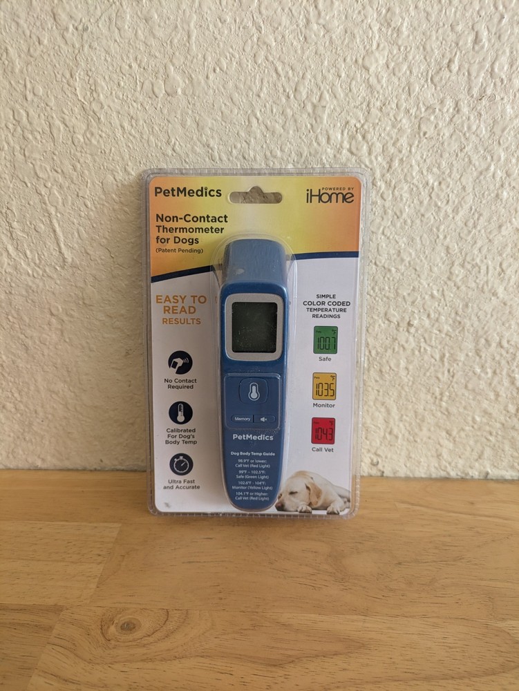 iHome PetMedics Dog Thermometer, Non-Contact Accurate Temperature Fast Easy