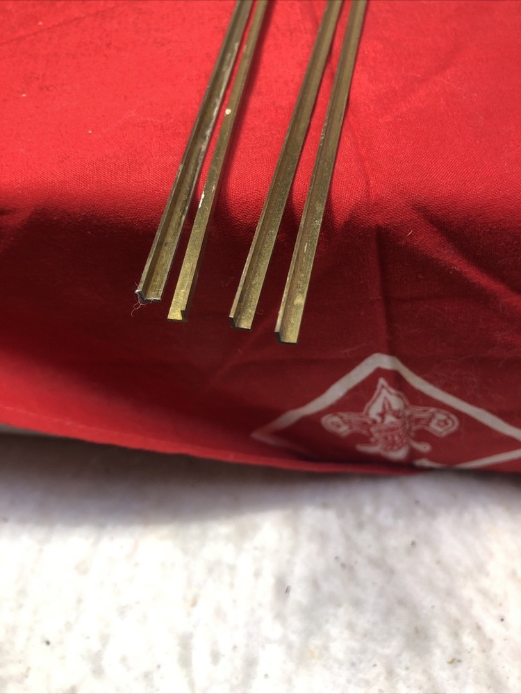 K&S 1/8" Solid Brass Angle 4 Packs 12" & 10” Long #9880