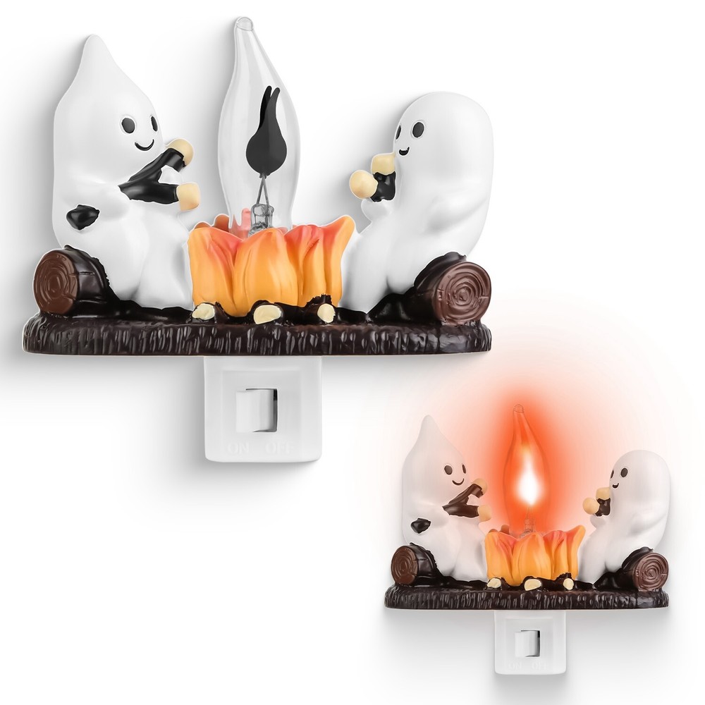 Campfire Flickering, Ghosts Campfire Flicker Flame Halloween Nightlight