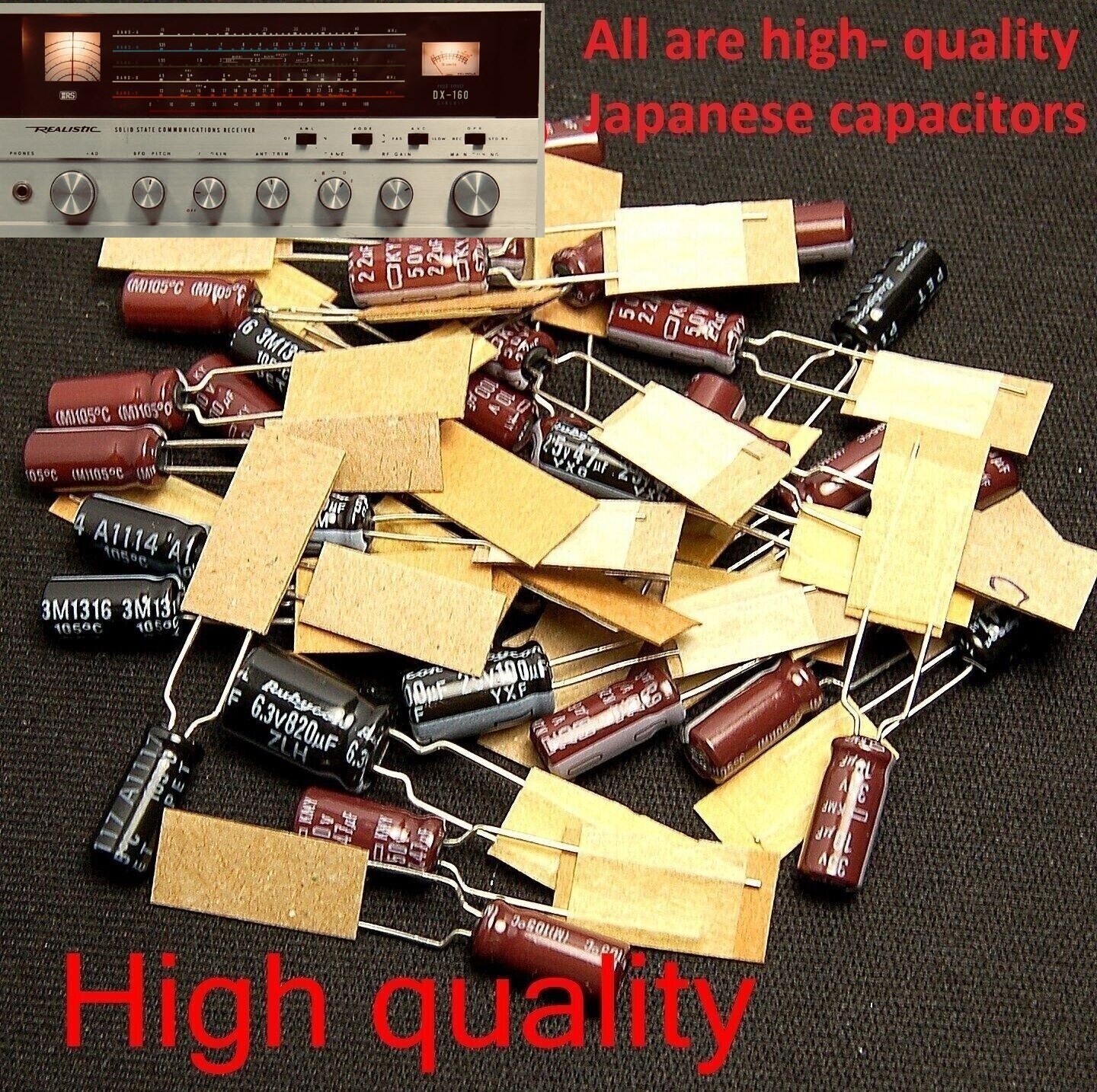 Realistic DX-160 Shortwave Radio / Capacitor Replacement Kit /high quality