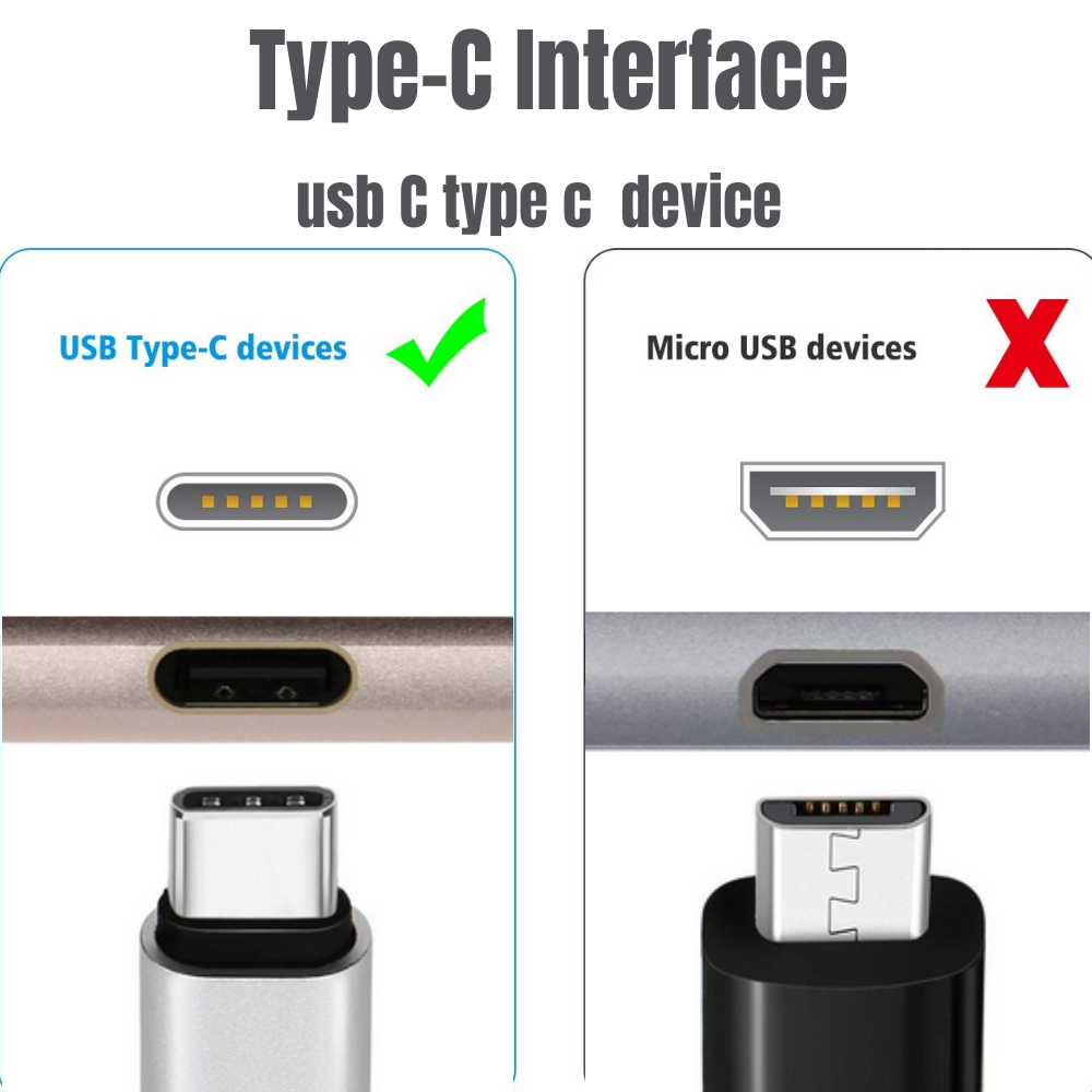 10Ft Long USB Type C Cable For Samsung Android USB Fast Charger Wall Power Block