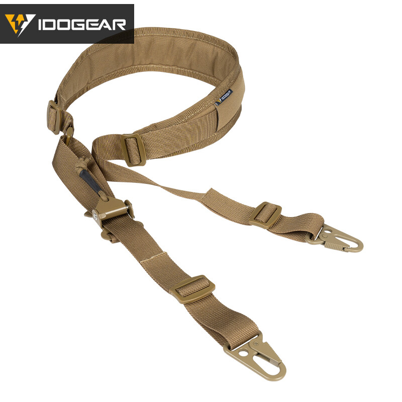IDOGEAR Tactical Rifle Sling Ferro Style Slingster 2 Point Quick Pull Tab Army