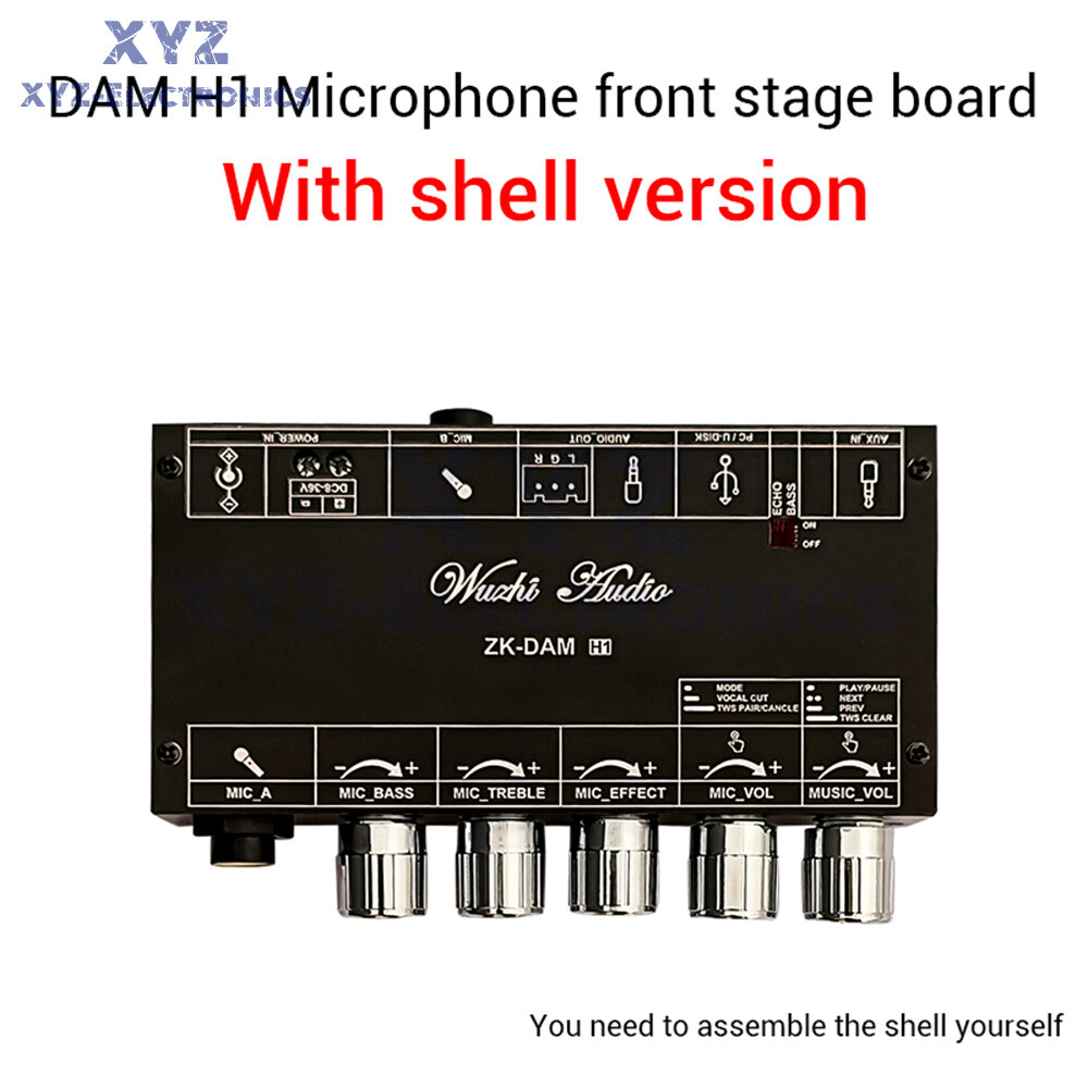 DAM H1 Karaoke Reverb Board Microphone Preamp Board Bluetooth USB Decoding TWS