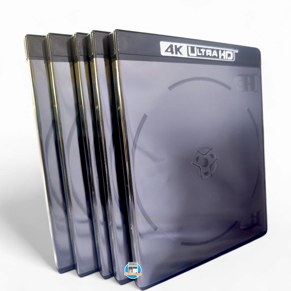 5 pcs 4K ULTRA HD Replacement Cases Blu-ray DVD Storage for 2 Disc per Case