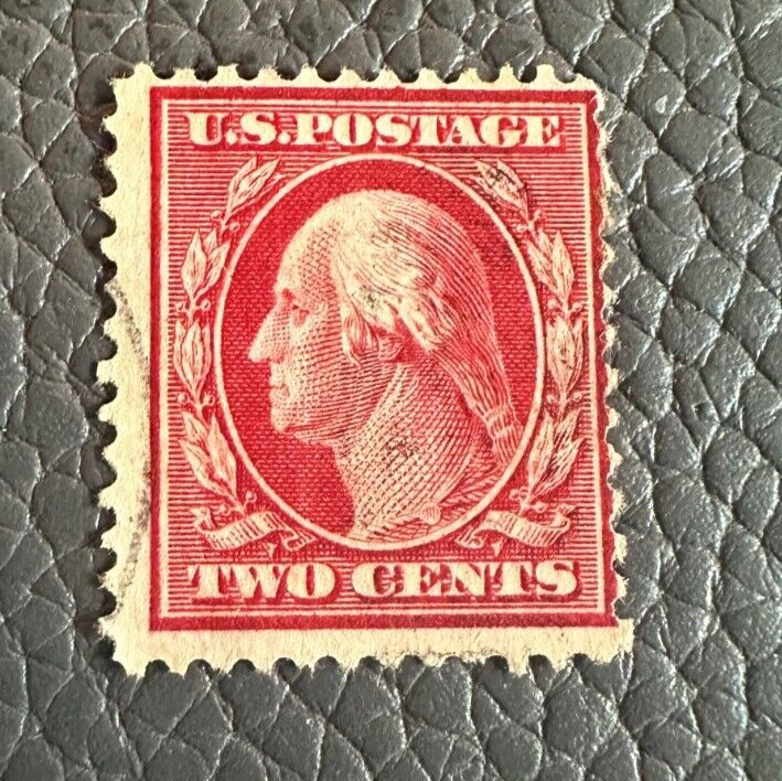 1908 2c Washington Regular Issue Stamp Scott Catalog #332 (B)