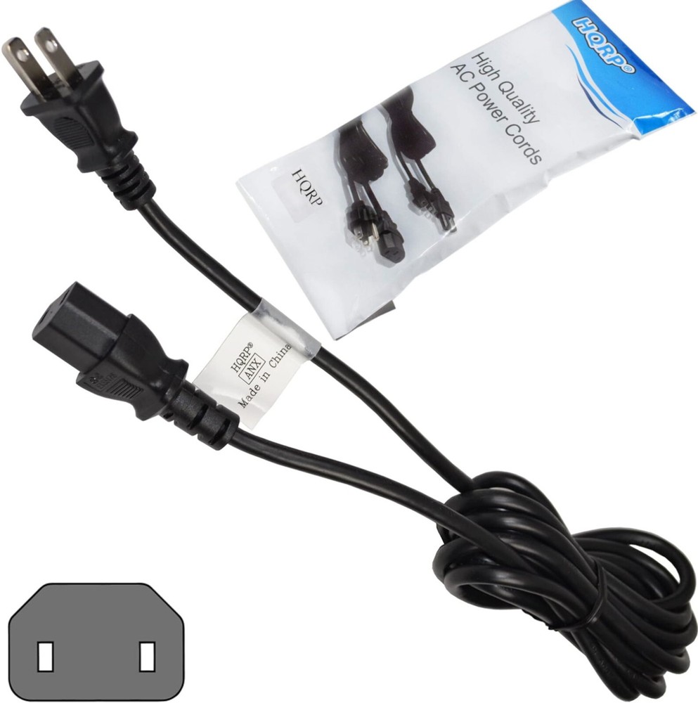 HQRP 10ft AC Power Cord for Paradigm Reference Servo 15a Studio Sub 12 Subwoofer