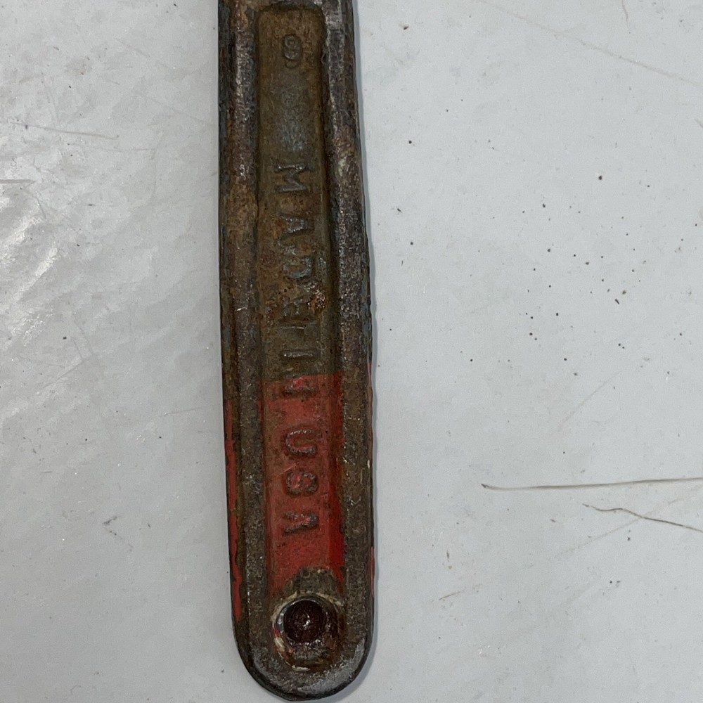 trimo And Ridgid 8in pipe wrench good condition Monkey Adjustable