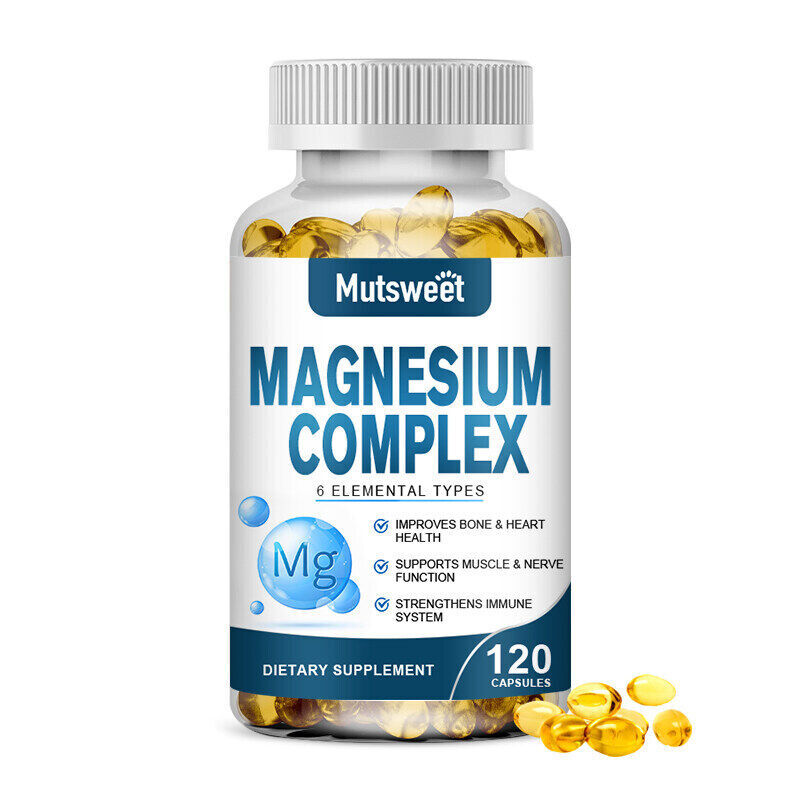 Triple Magnesium Complex 500Mg -Improves Sleep, Energy and Immune Support 120PC