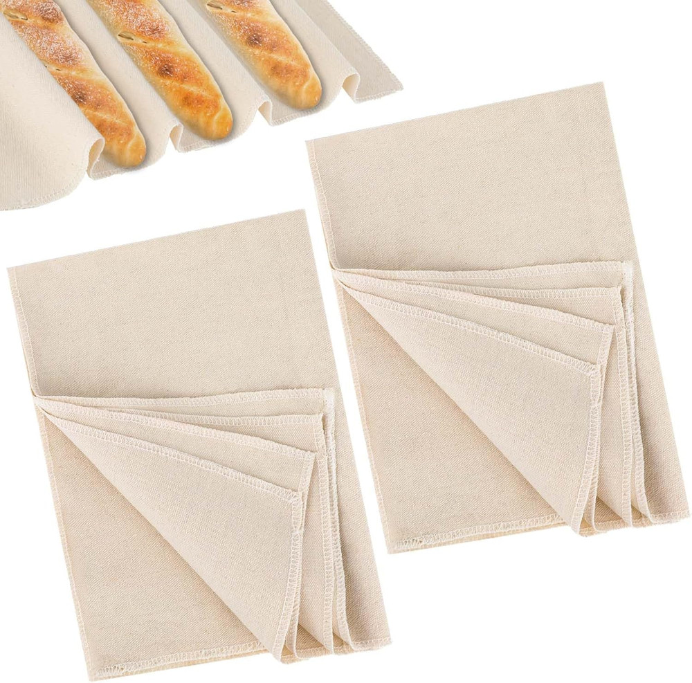 Proofing Cloth for Bread Baking 2PCS 17x29 Inches Linen Cloth Reusable Bread ...
