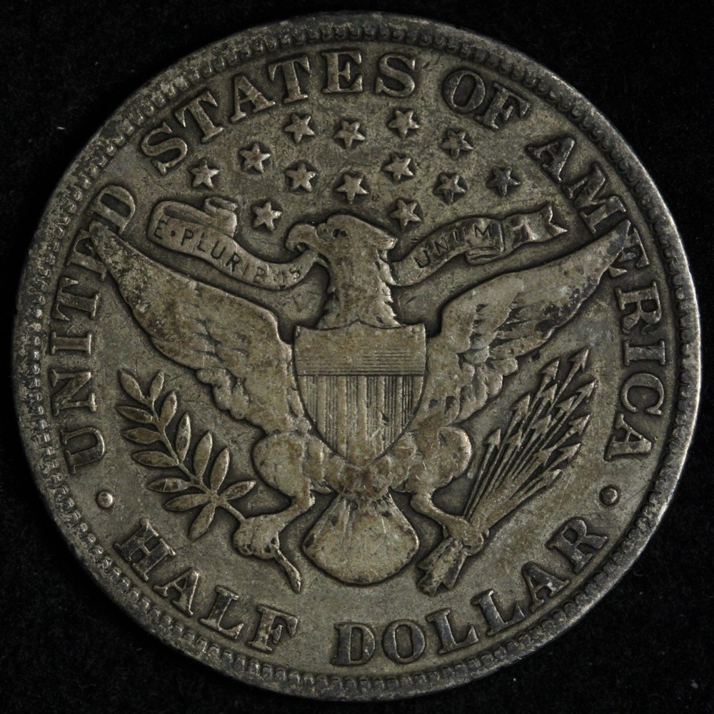 1906 Barber Silver Half Dollar FINE+ E205 UOIS
