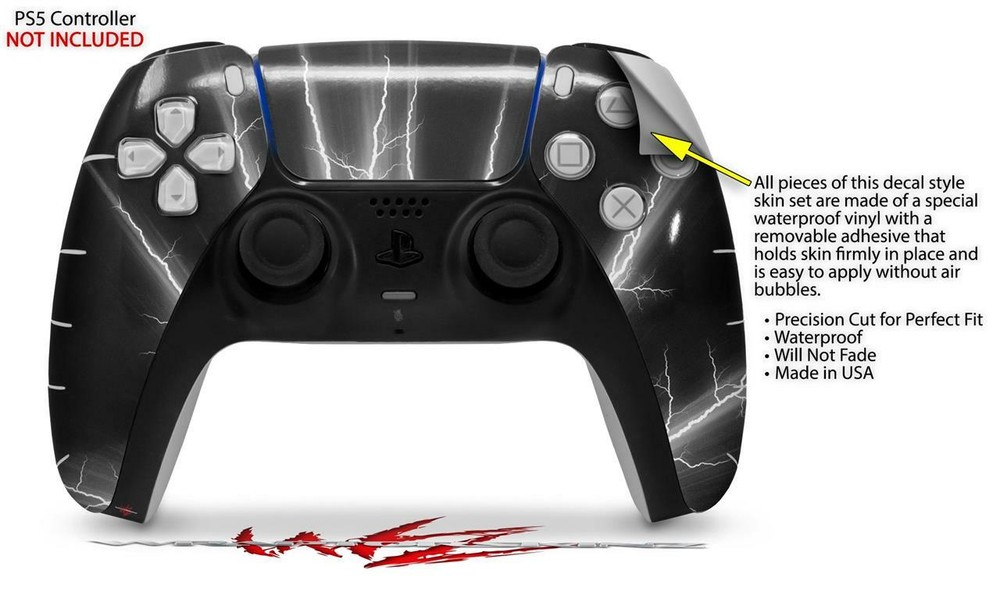 Skin Sony PS5 Controller Lightning White