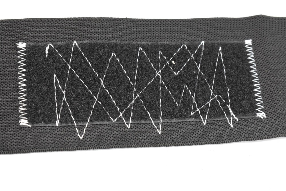 NOCO Conformity Wrist Wraps Black Dark Grey Hook & Loop Stretch Material